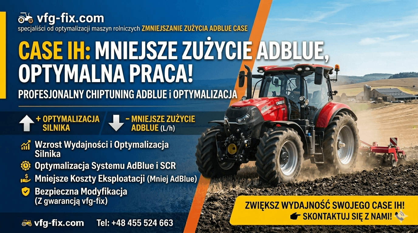 Case IH — mniejsze zużycie AdBlue VFG FIX